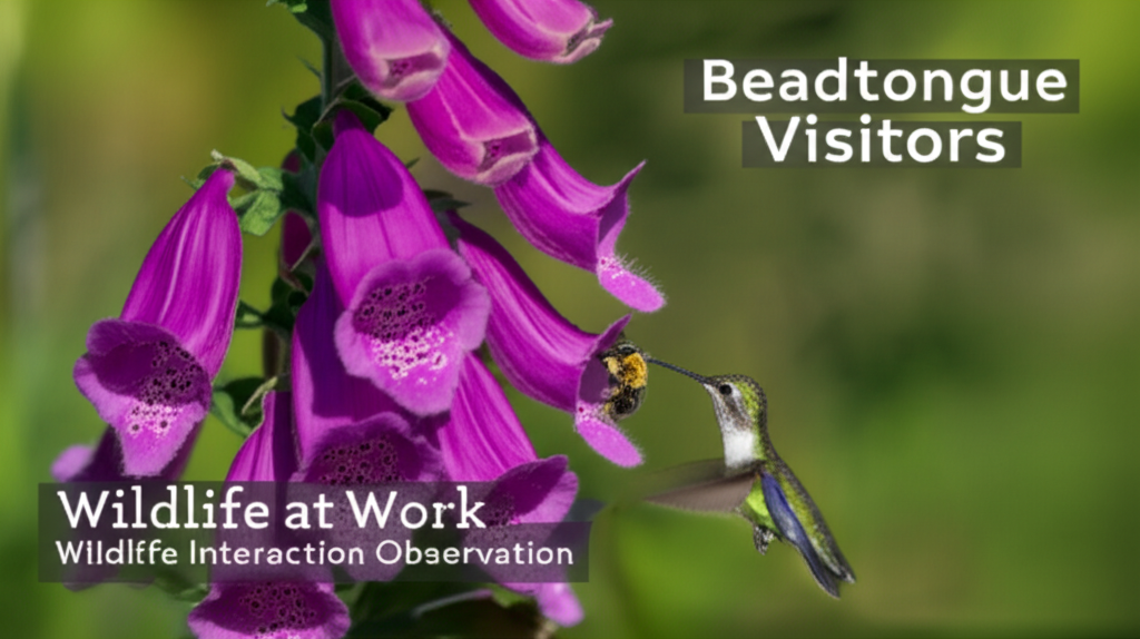 Foxglove Beardtongue Wildlife Interaction Observation