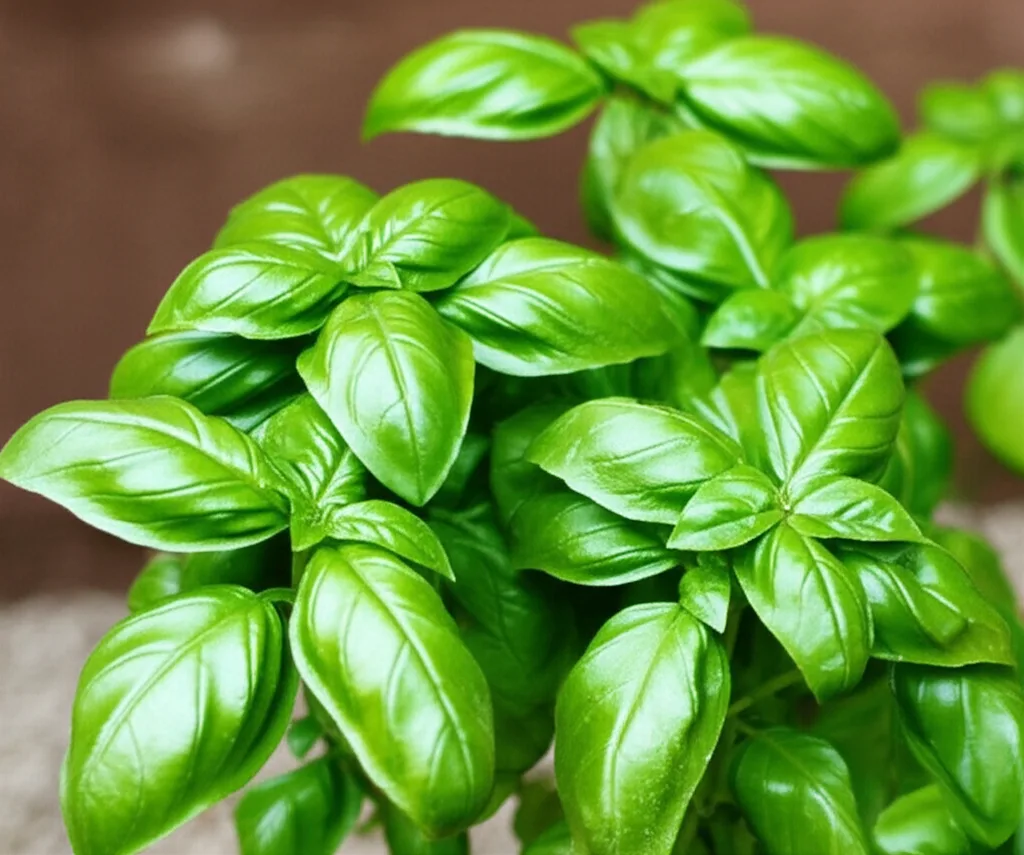 Generate a high-quality, relevant image prompt for an article about: Basil Plant in Hindi: Amazing G