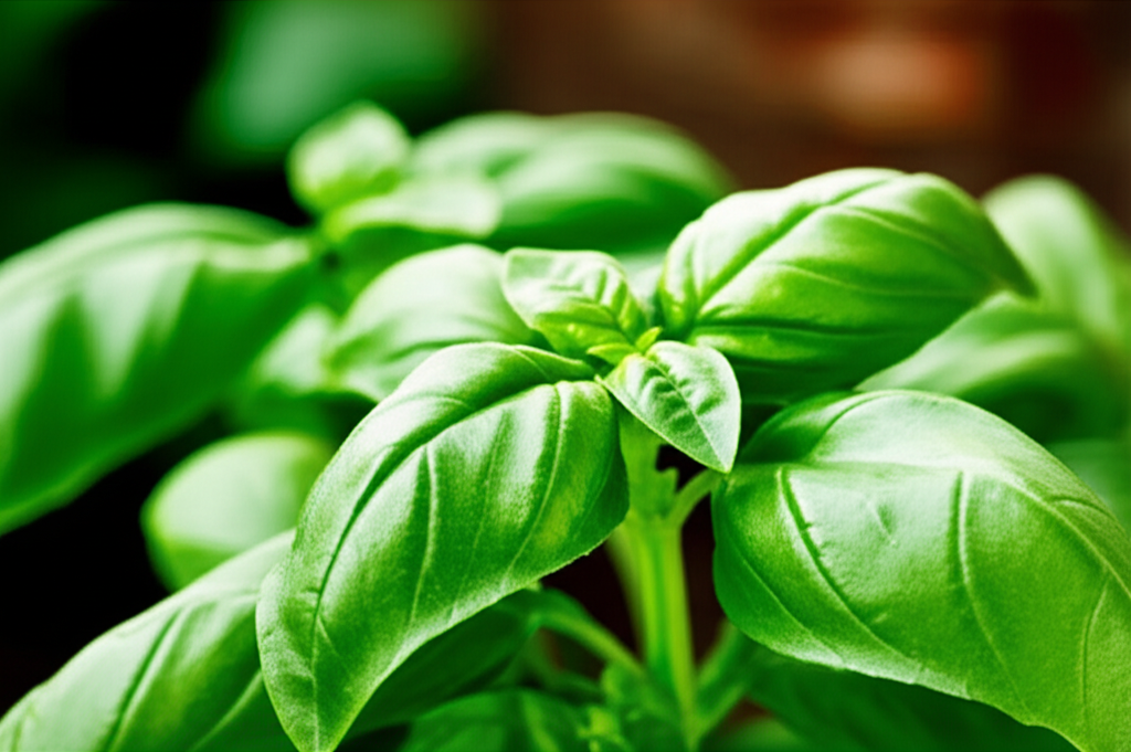 Generate a high-quality, relevant image prompt for an article about: Basil Plant Height: Stunning &