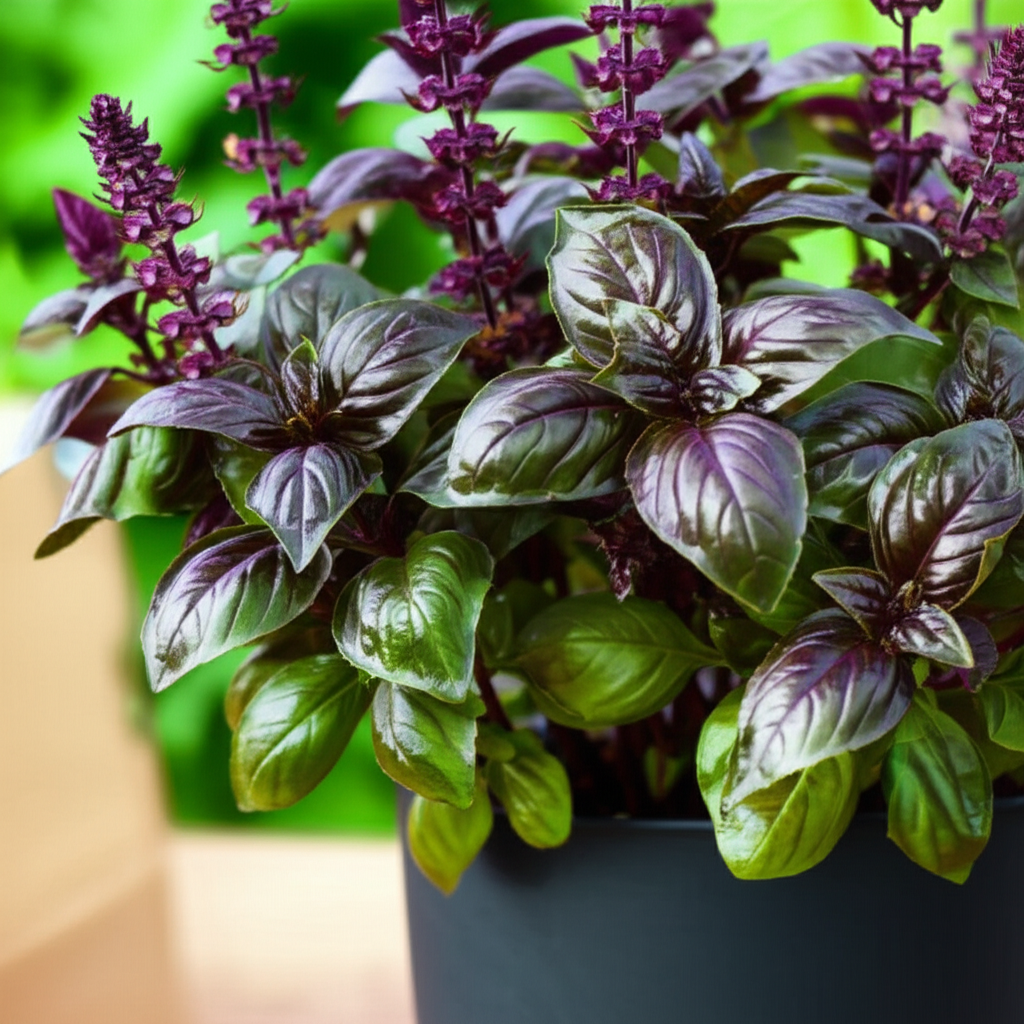 Generate a high-quality, relevant image prompt for an article about: Mexican Basil: Stunning & Affor