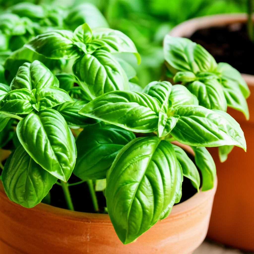 Generate a high-quality, relevant image prompt for an article about: Planting Holy Basil: Effortless