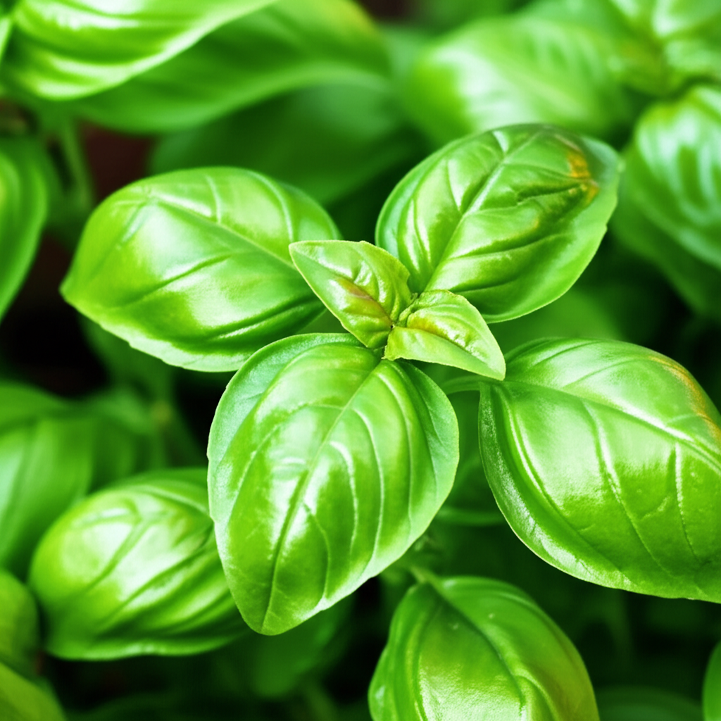 Generate a high-quality, relevant image prompt for an article about: Basil Turning Brown? Fix It Now