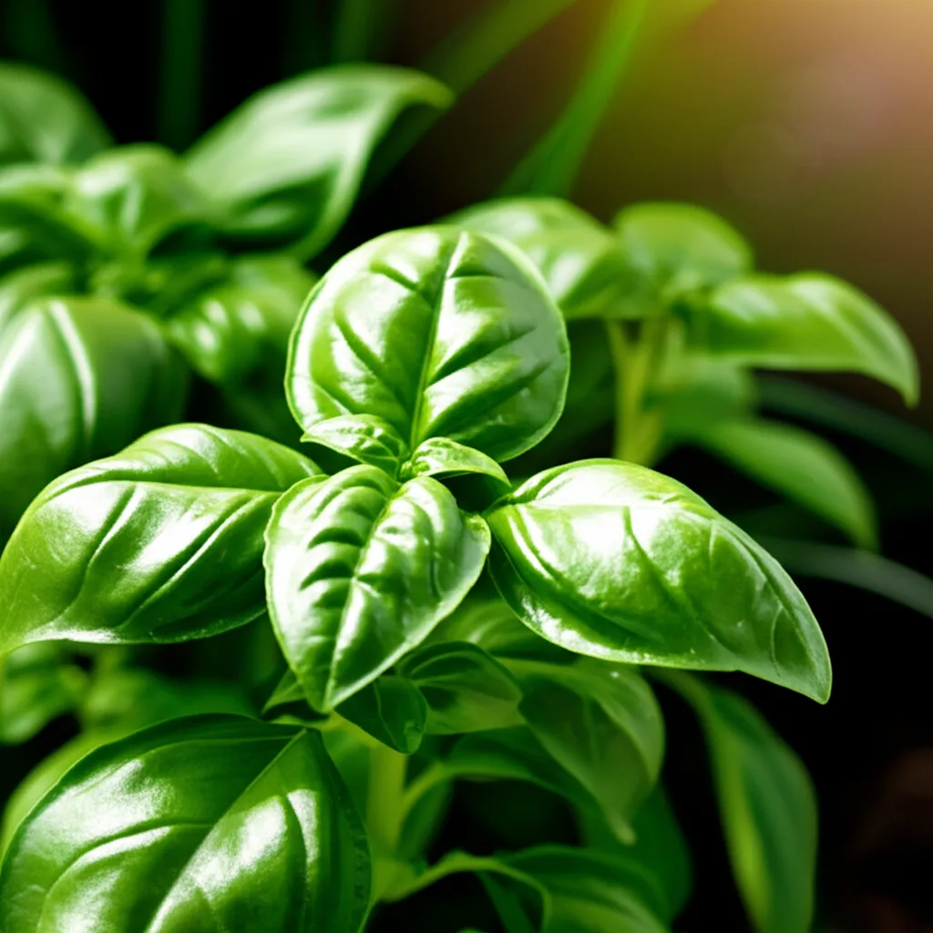 Generate a high-quality, relevant image prompt for an article about: Basil Plant: Sun or Shade? Best