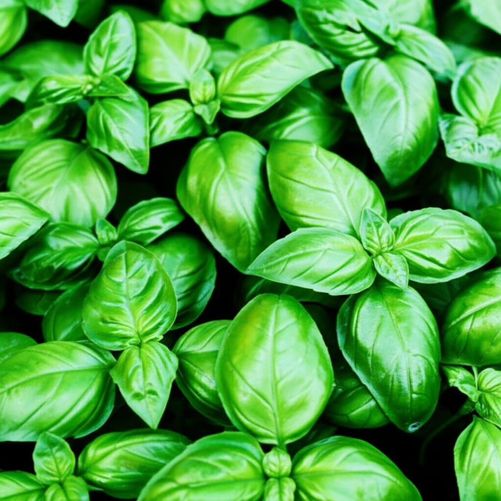 Generate a high-quality, relevant image prompt for an article about: Basil Plants Per Sq Ft: Stunnin