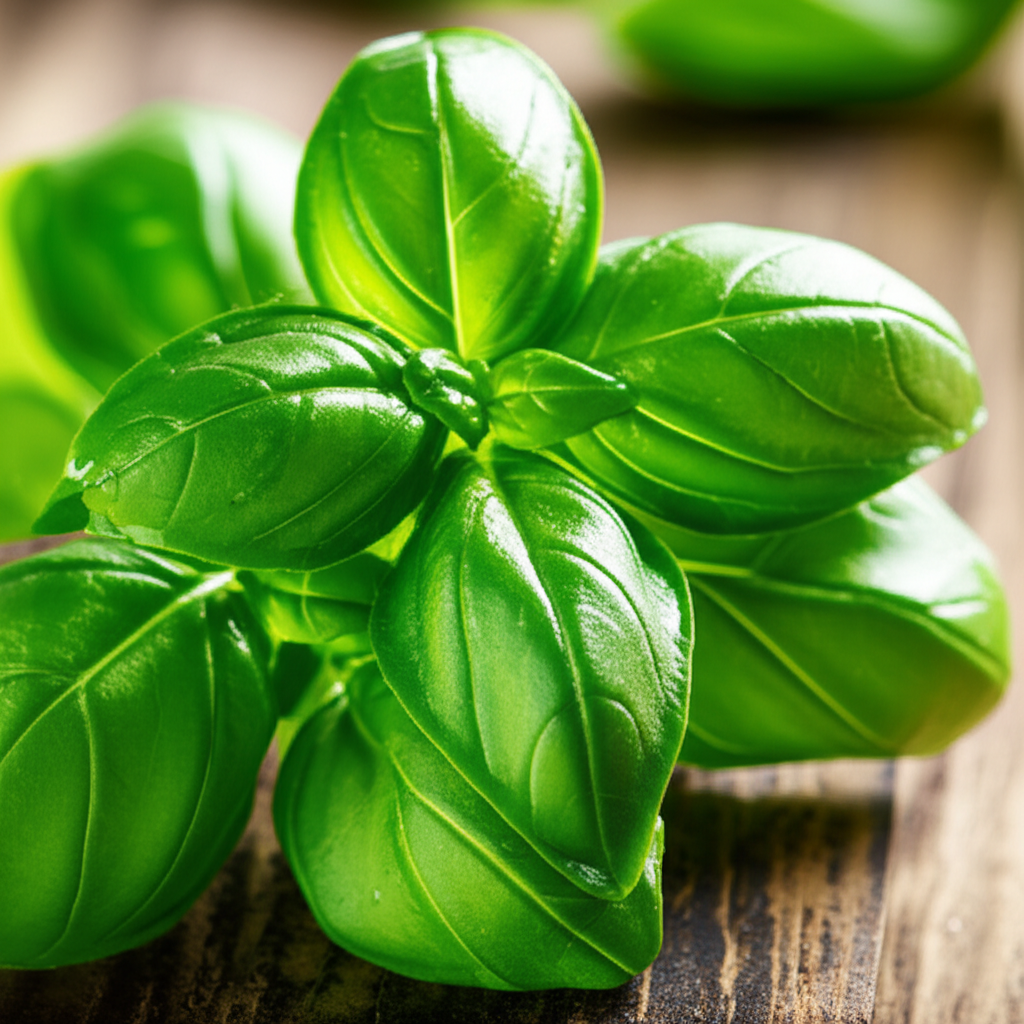 Generate a high-quality, relevant image prompt for an article about: Genovese Basil: Stunning & Easy