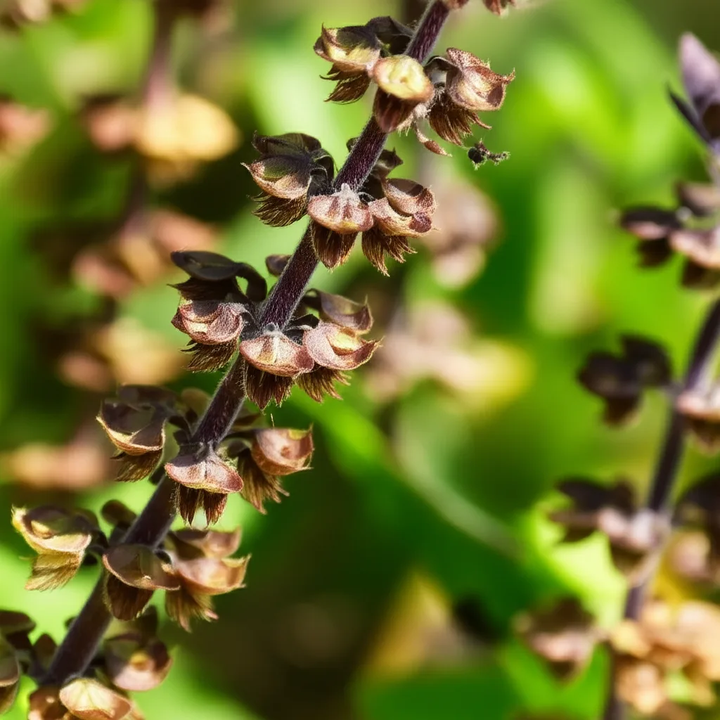 Generate a high-quality, relevant image prompt for an article about: Harvest Basil Seeds: Easy, Stun