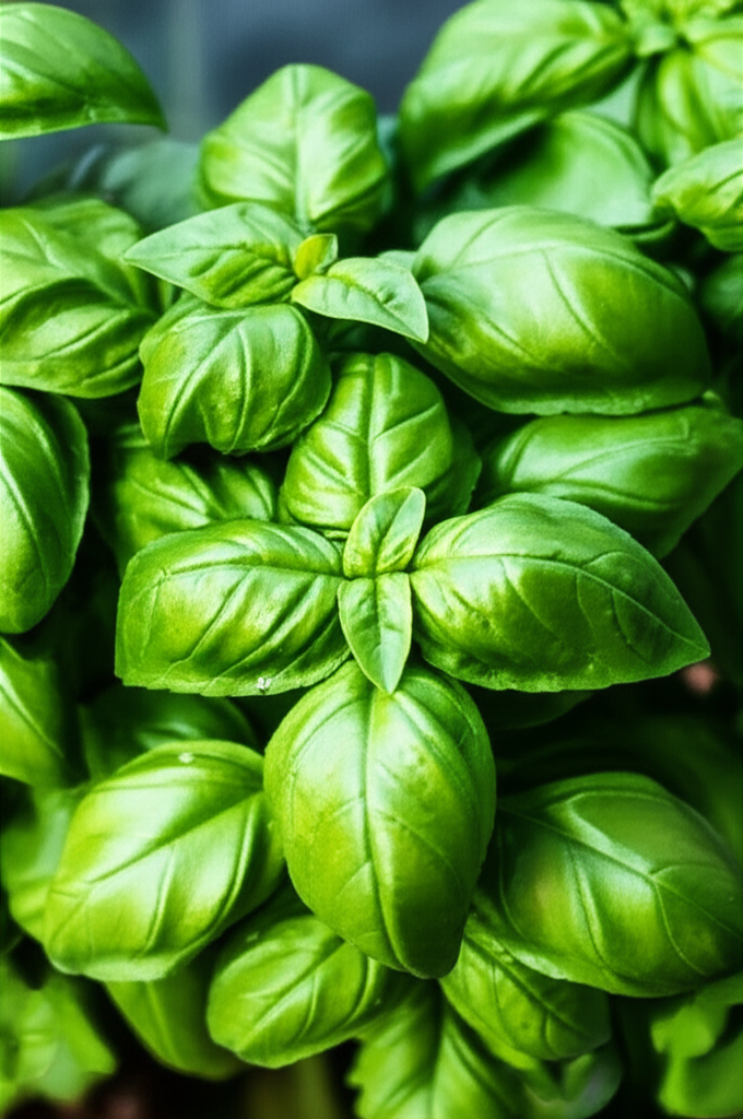 Generate a high-quality, relevant image prompt for an article about: Healthy Basil Plant: Stunning &