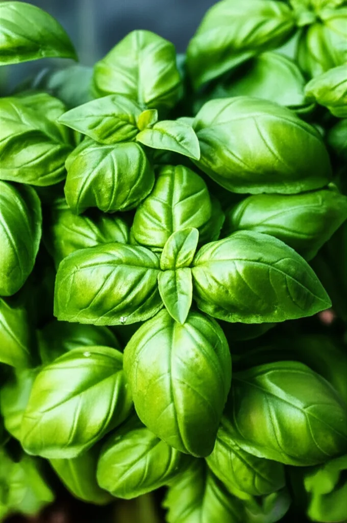 Generate a high-quality, relevant image prompt for an article about: Healthy Basil Plant: Stunning &