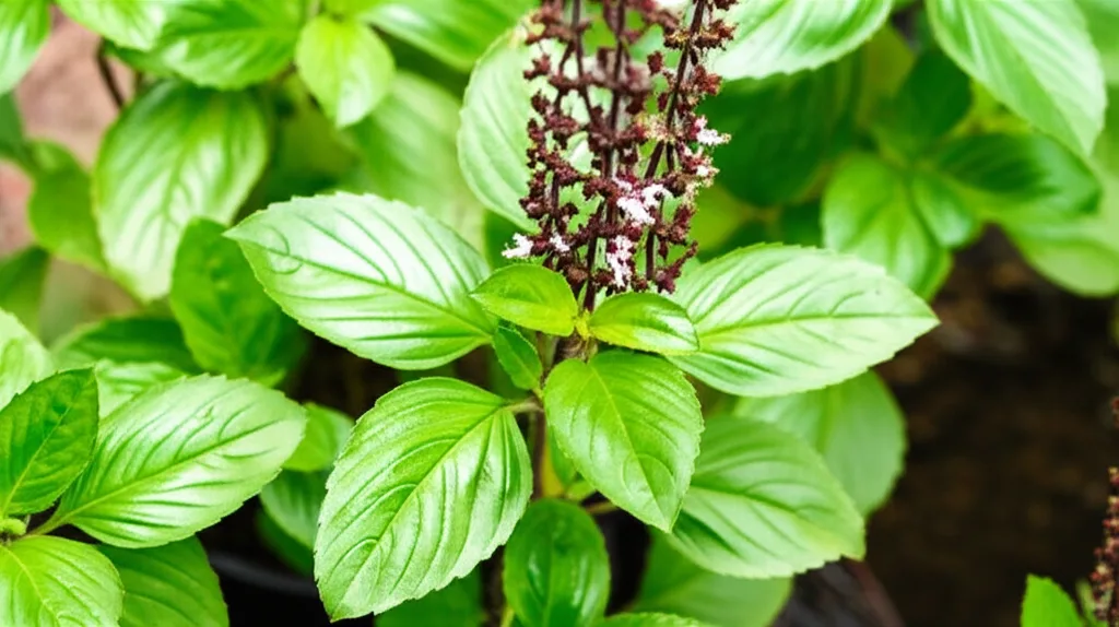 Generate a high-quality, relevant image prompt for an article about: Holy Basil Plants: Best & Affor