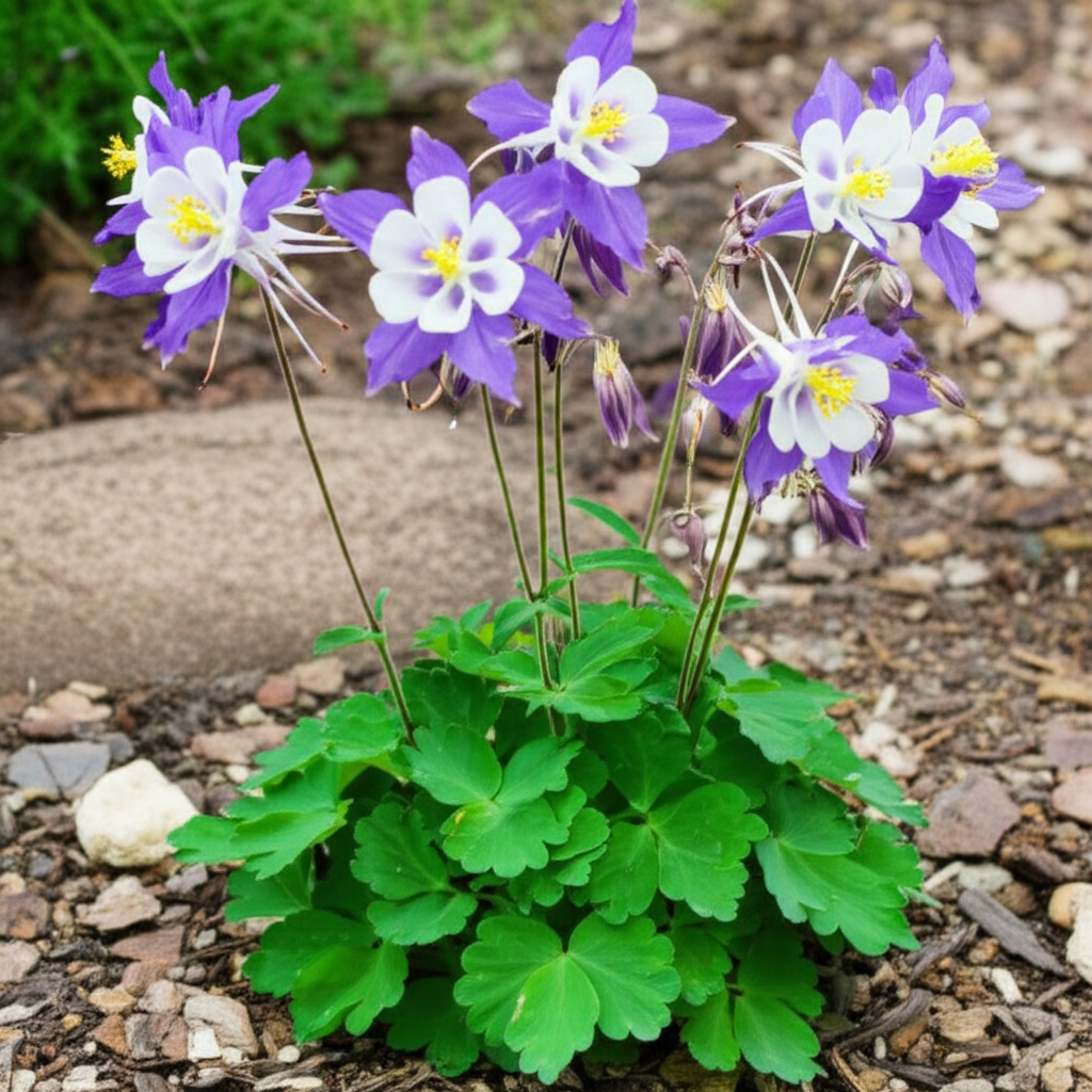 Generate a high-quality, relevant image prompt for an article about: Alpine Columbine Transplant Sho