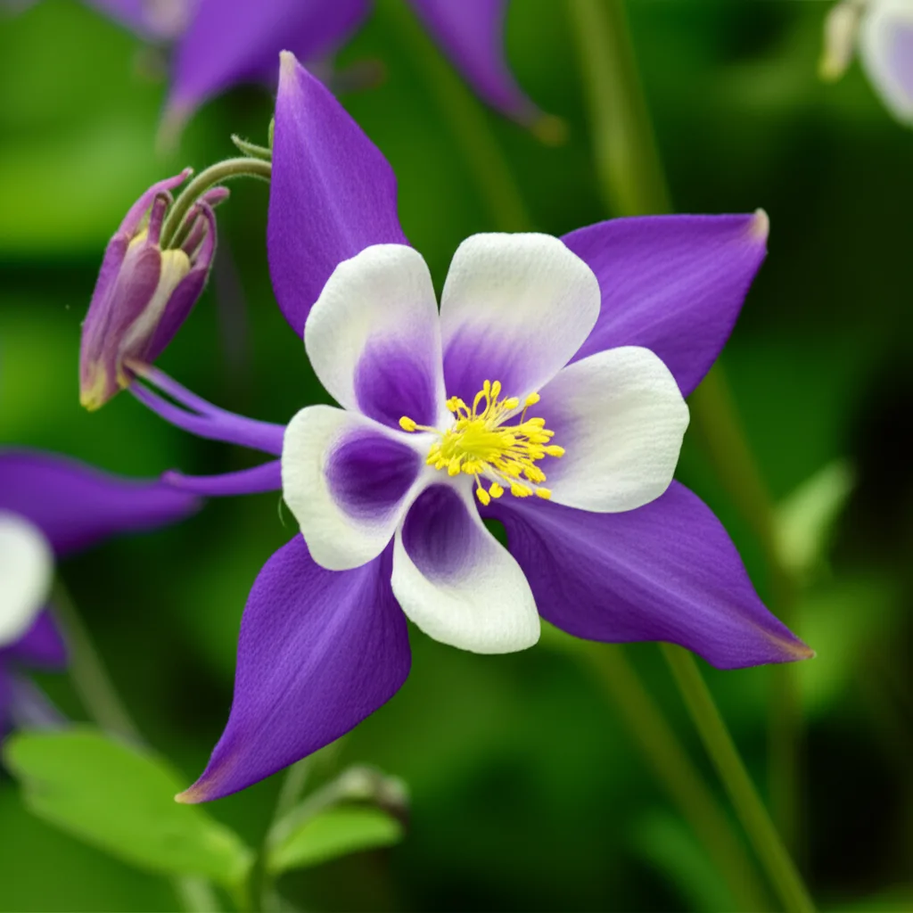 Generate a high-quality, relevant image prompt for an article about: Alpine Columbine: Stunning Smal
