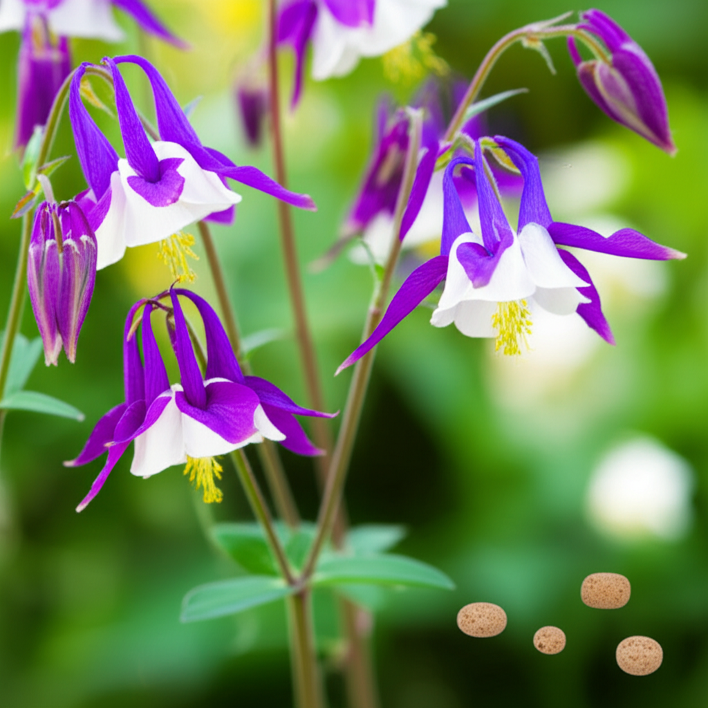 Generate a high-quality, relevant image prompt for an article about: Alpine Columbine Slug Damage: E