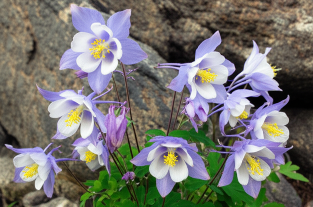 Generate a high-quality, relevant image prompt for an article about: Alpine Columbine: Effortless Fr