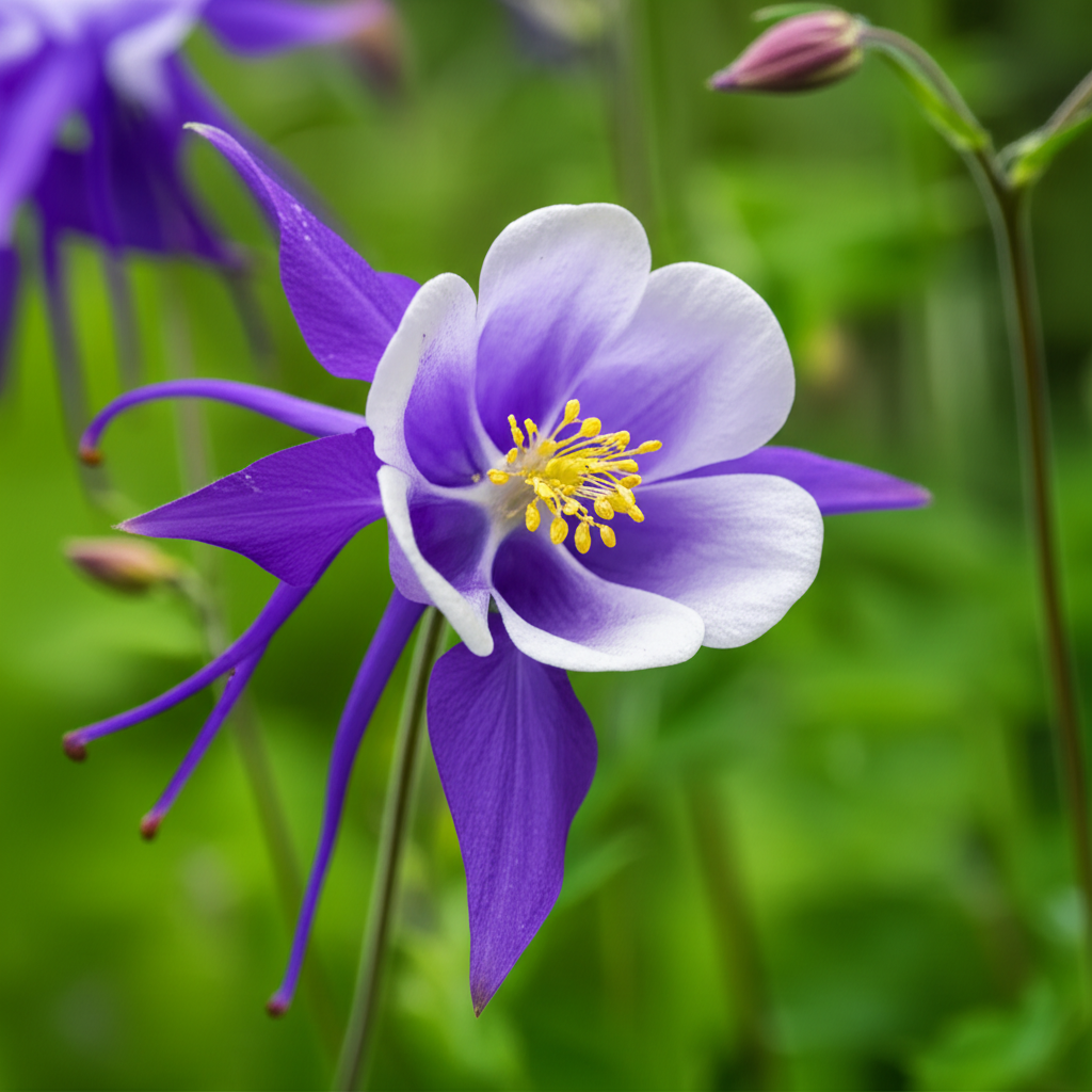 Generate a high-quality, relevant image prompt for an article about: Alpine Columbine: Stunning Show