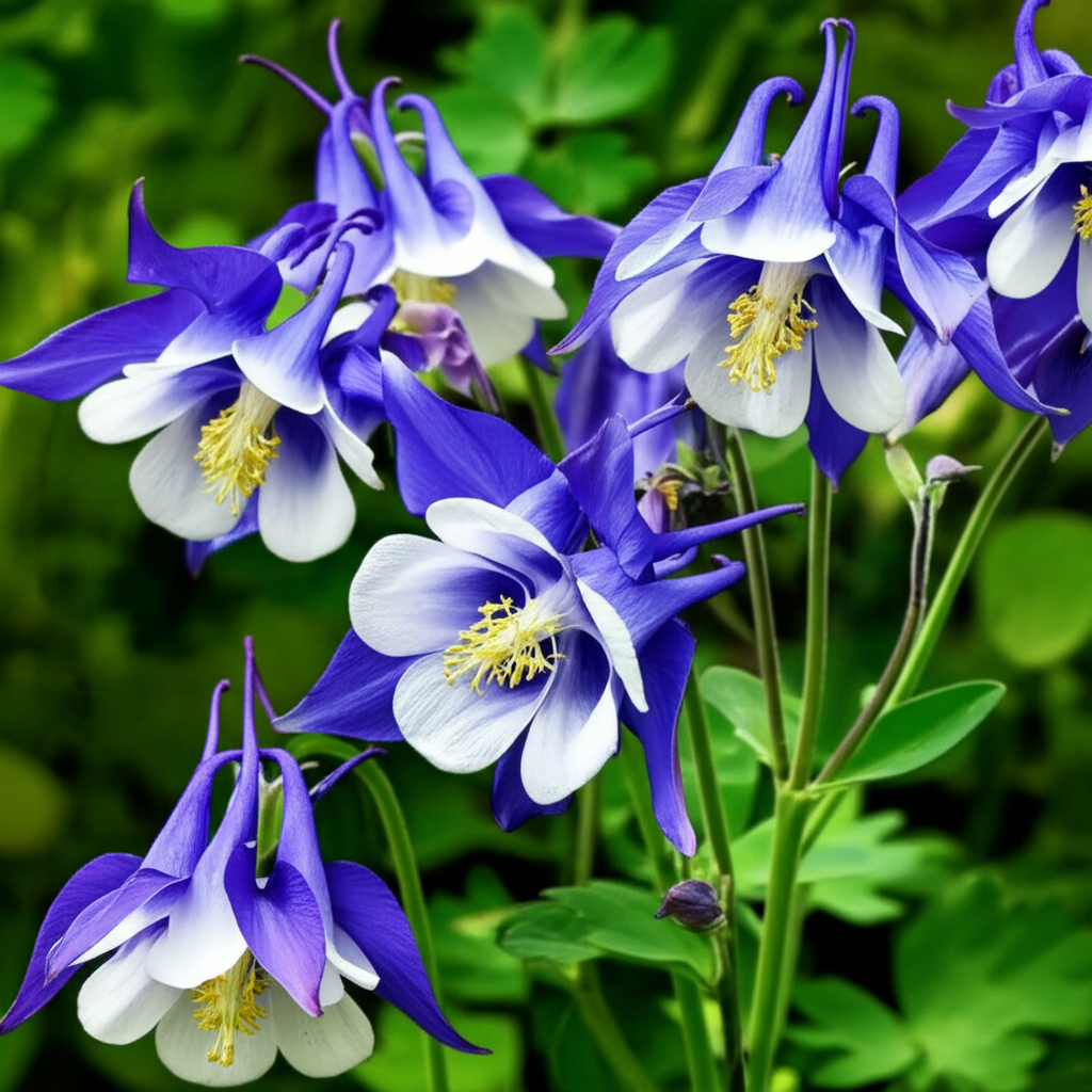 Generate a high-quality, relevant image prompt for an article about: Alpine Columbine Garden Journal