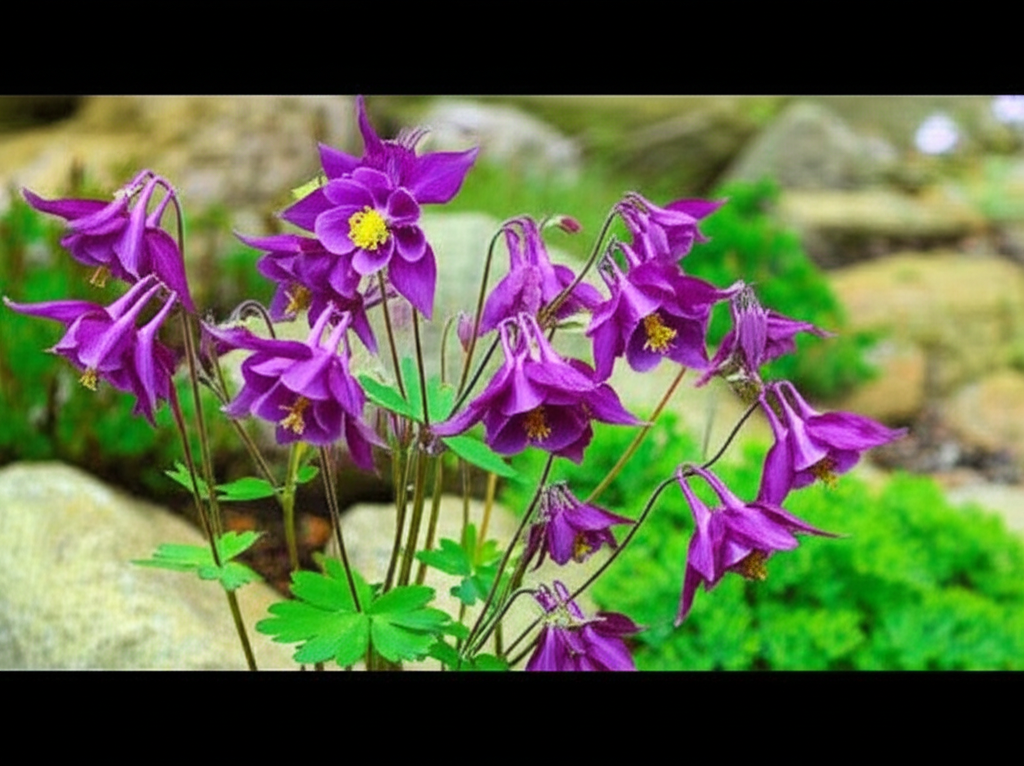 Generate a high-quality, relevant image prompt for an article about: Alpine Columbine: Stunning Prop