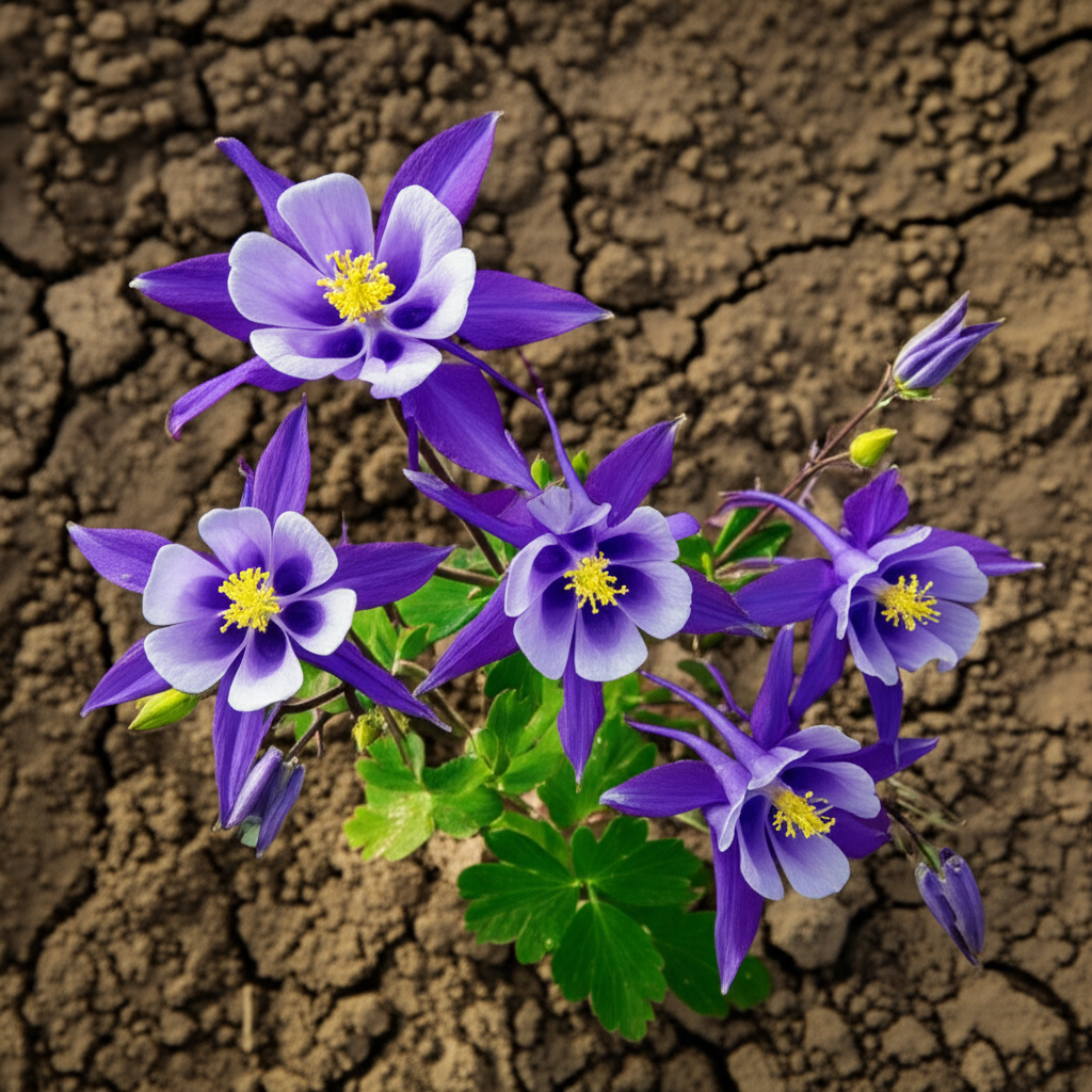 Generate a high-quality, relevant image prompt for an article about: Alpine Columbine Water Stress T