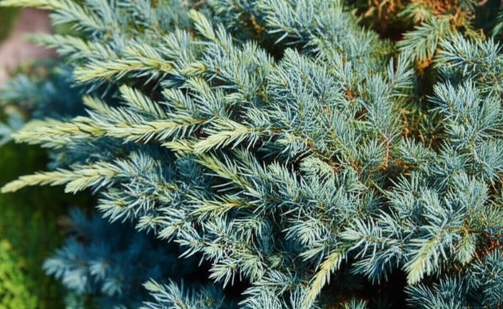 Generate a high-quality, relevant image prompt for an article about: Blue Star Juniper Growth: Stunn