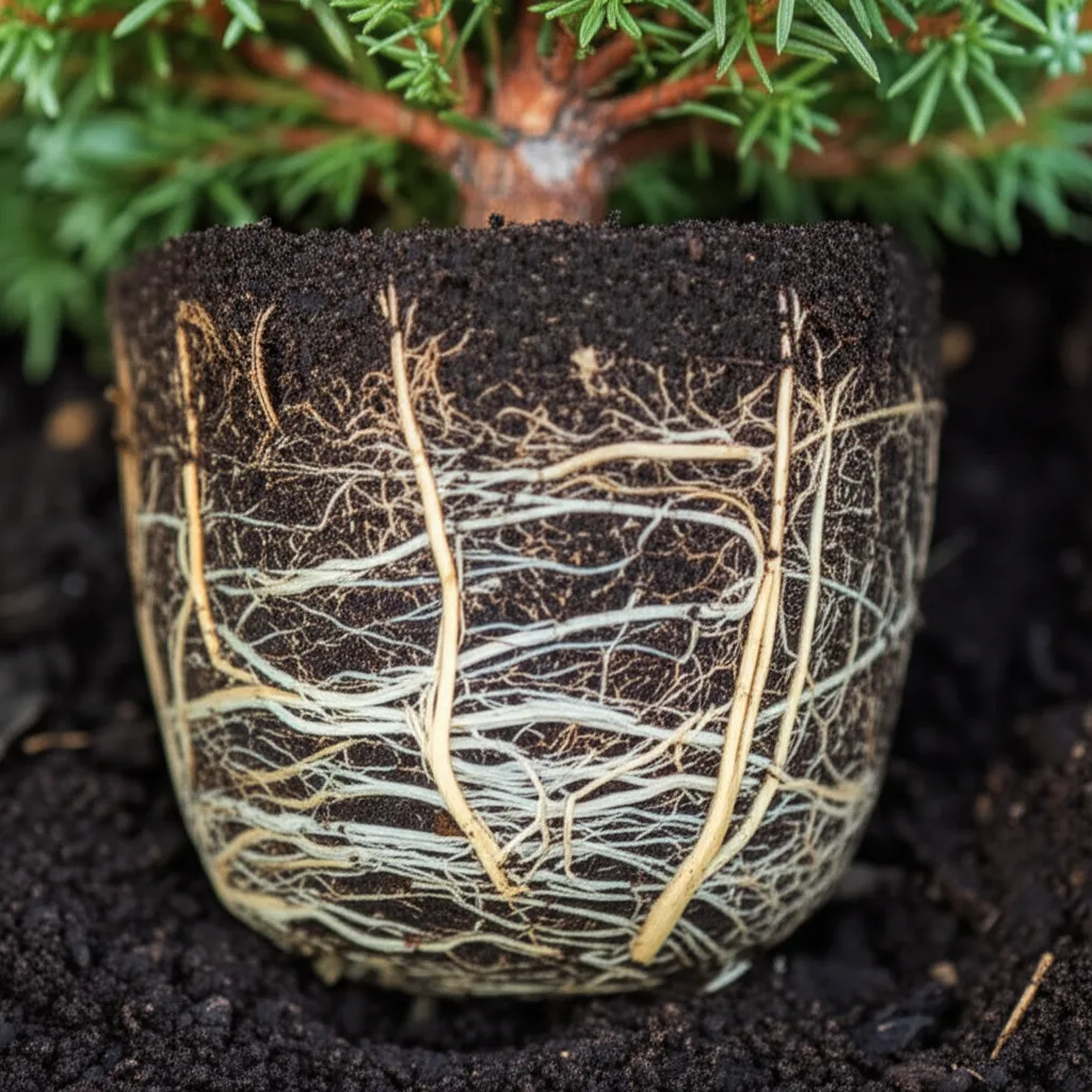 Generate a high-quality, relevant image prompt for an article about: Blue Star Juniper Root: Stunnin