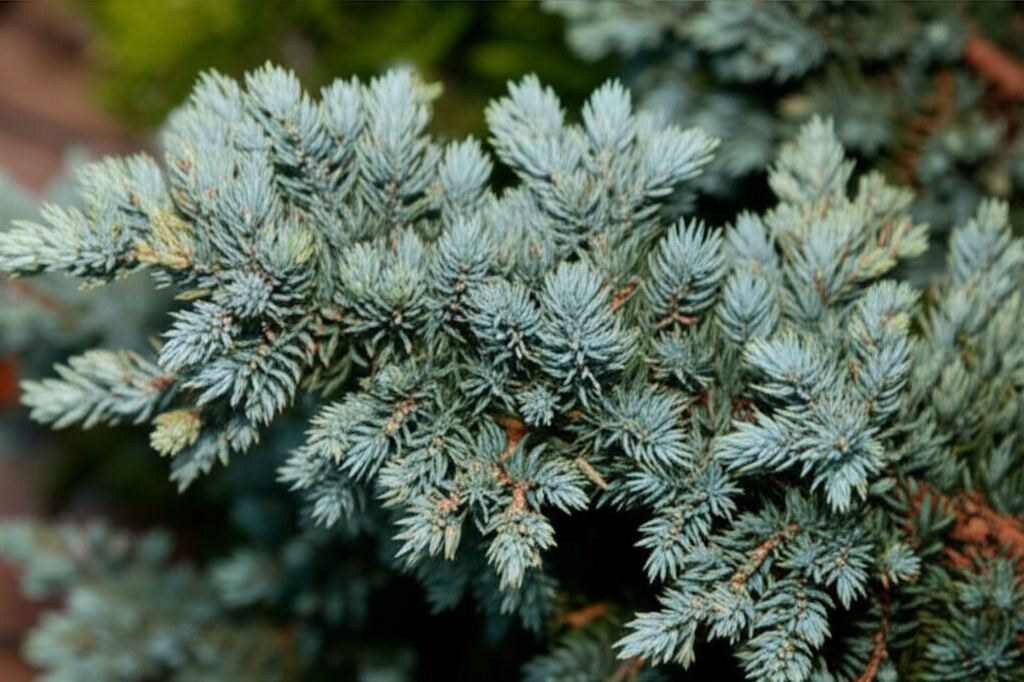 Generate a high-quality, relevant image prompt for an article about: Blue Star Juniper Lifespan: Stu
