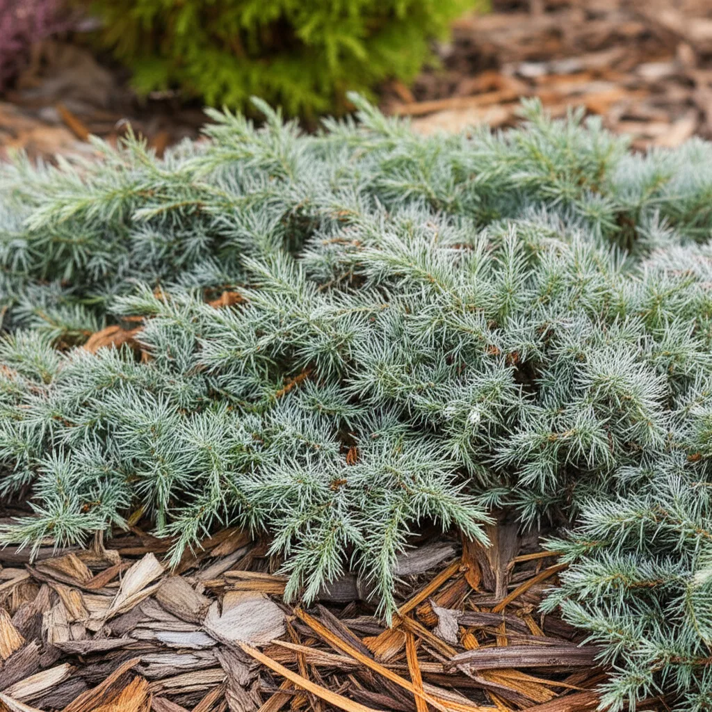 Generate a high-quality, relevant image prompt for an article about: Blue Star Juniper Sun: Best Exp