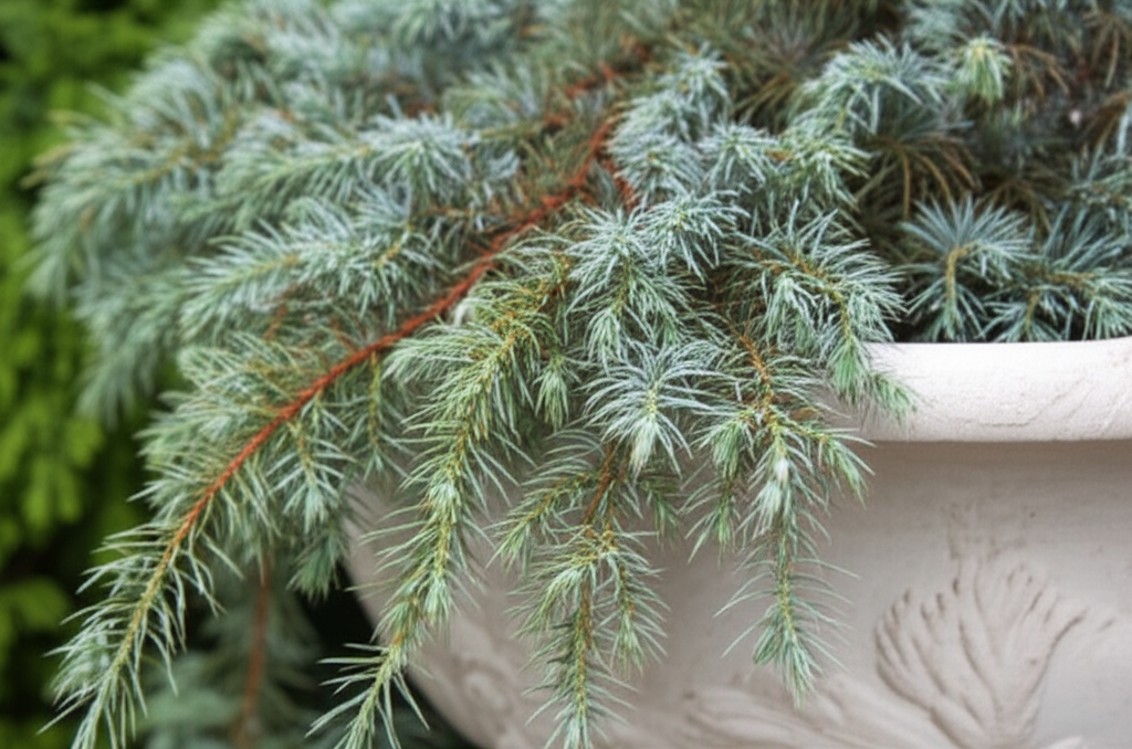 Generate a high-quality, relevant image prompt for an article about: Blue Star Juniper: Stunning Dee