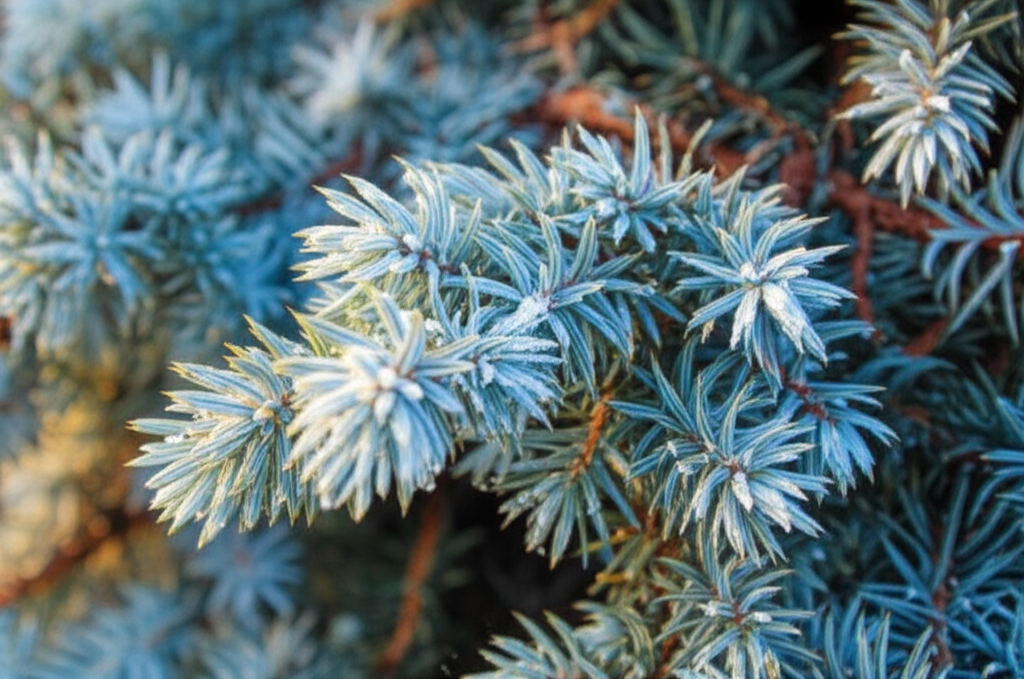 Generate a high-quality, relevant image prompt for an article about: Blue Star Juniper: Effortless W
