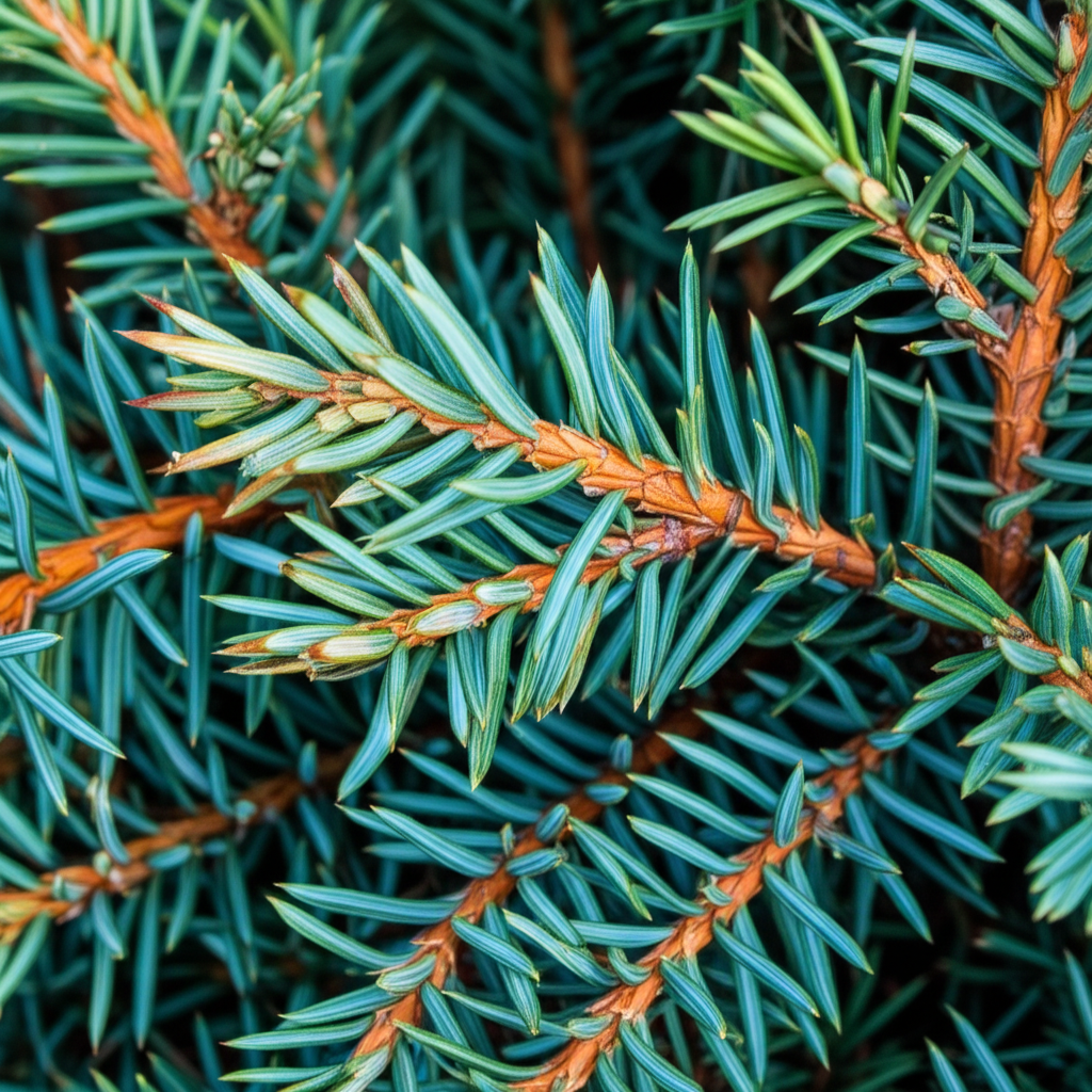 Generate a high-quality, relevant image prompt for an article about: Blue Star Juniper: Fix Micronut