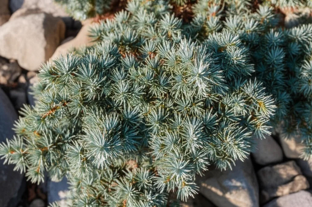 Generate a high-quality, relevant image prompt for an article about: Blue Star Juniper: Stunning Roc