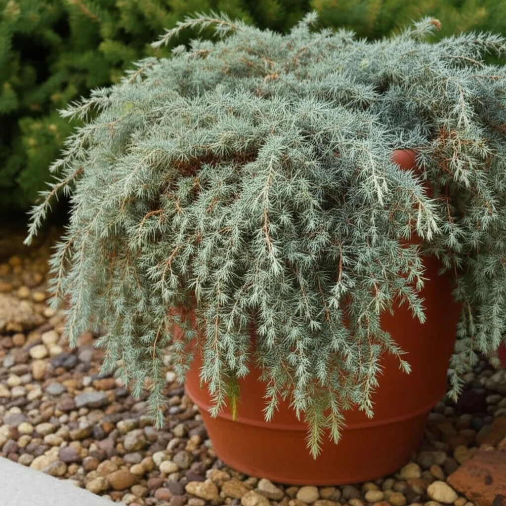 Generate a high-quality, relevant image prompt for an article about: Blue Star Juniper: Effortless C