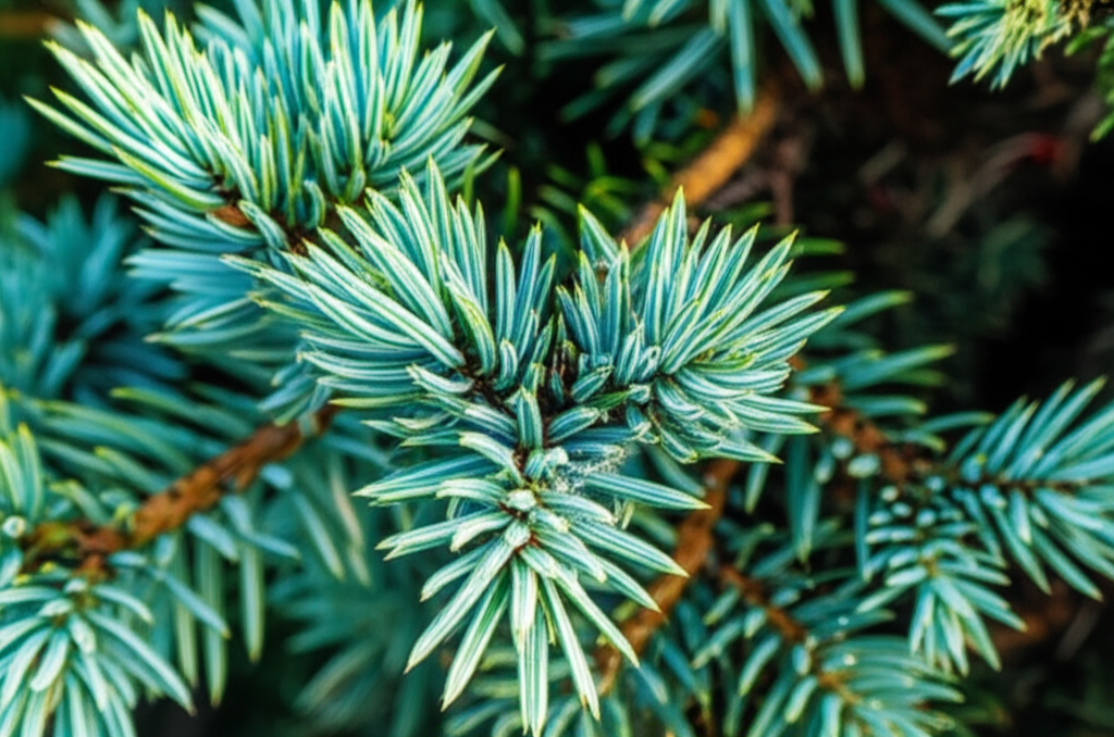 Generate a high-quality, relevant image prompt for an article about: Blue Star Juniper Spider Mite P