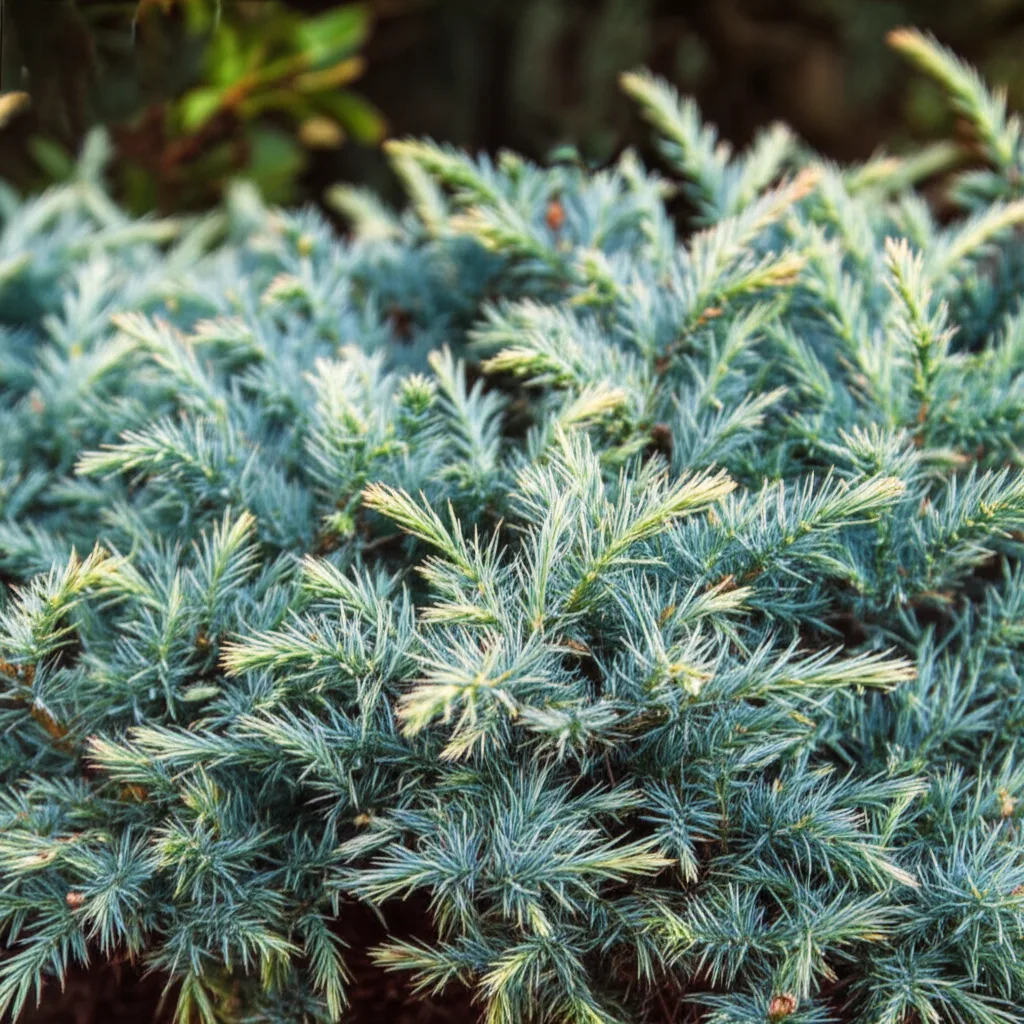 Generate a high-quality, relevant image prompt for an article about: Blue Star Juniper Powdery Milde