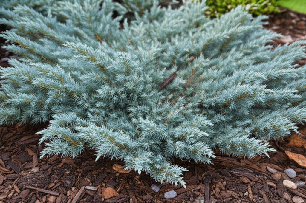 Generate a high-quality, relevant image prompt for an article about: Blue Star Juniper: Prevent Root
