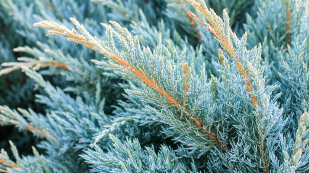 Generate a high-quality, relevant image prompt for an article about: Blue Star Juniper vs Wichita Bl