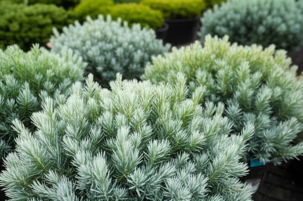 Generate a high-quality, relevant image prompt for an article about: Blue Star Juniper: Affordable W
