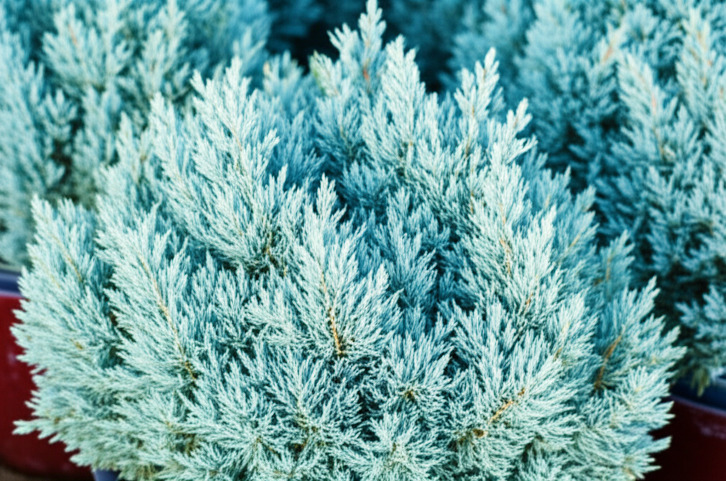 Generate a high-quality, relevant image prompt for an article about: Blue Star Juniper Bulk Landscap