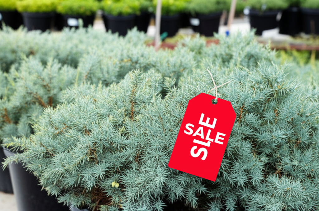 Generate a high-quality, relevant image prompt for an article about: Blue Star Juniper: Best Seasona
