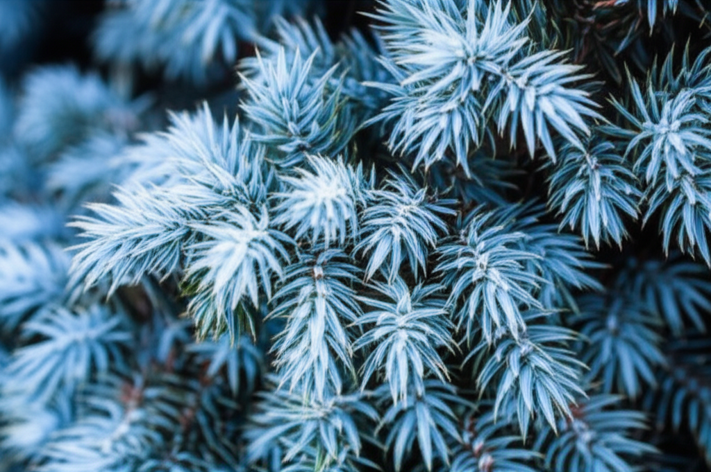 Generate a high-quality, relevant image prompt for an article about: Blue Star Juniper: Stunning Win