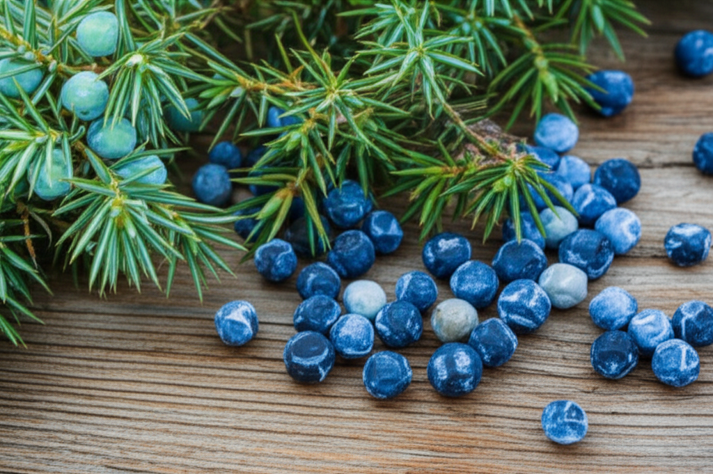 Generate a high-quality, relevant image prompt for an article about: Blue Star Juniper: Stunning Nat