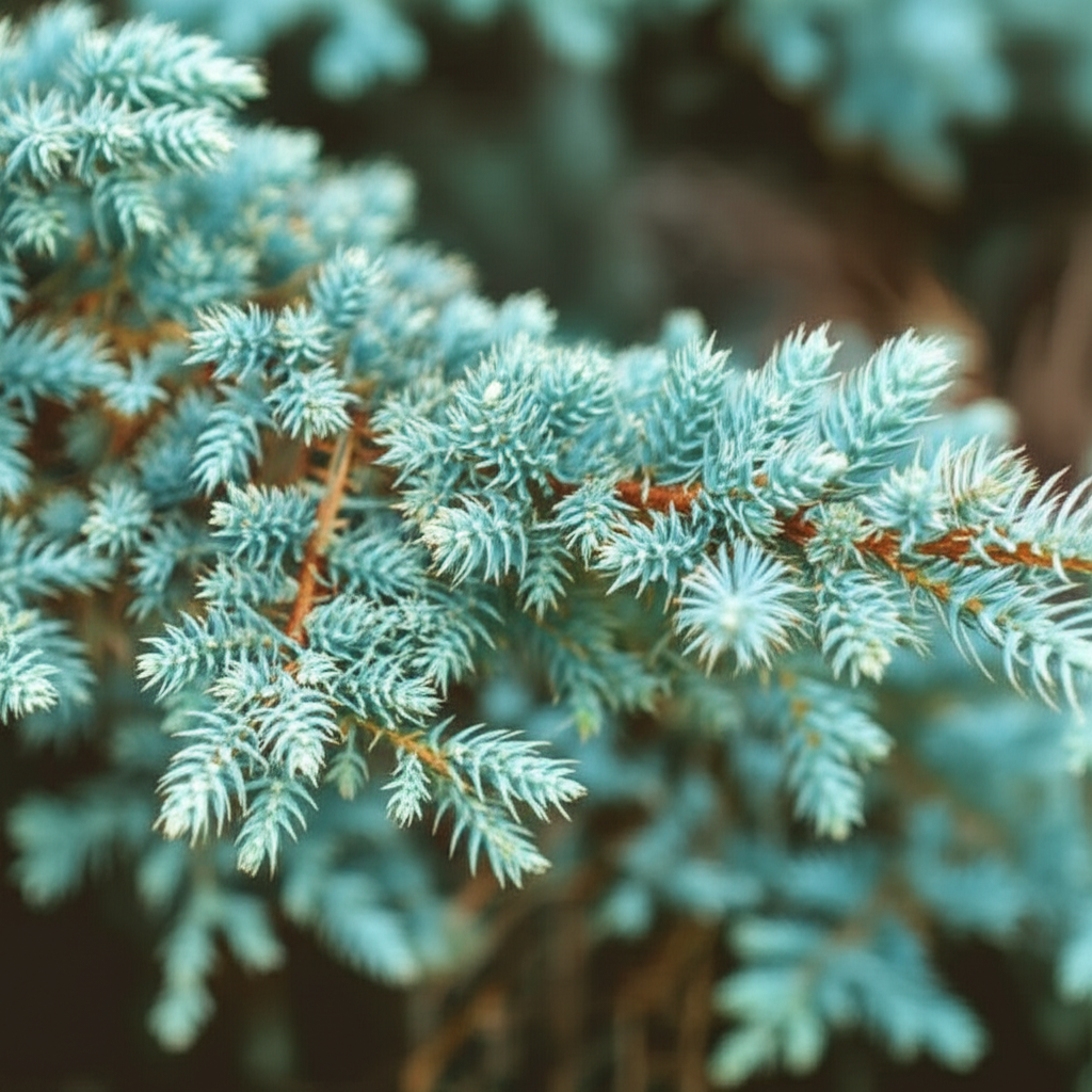 Generate a high-quality, relevant image prompt for an article about: Blue Star Juniper: Effortless S