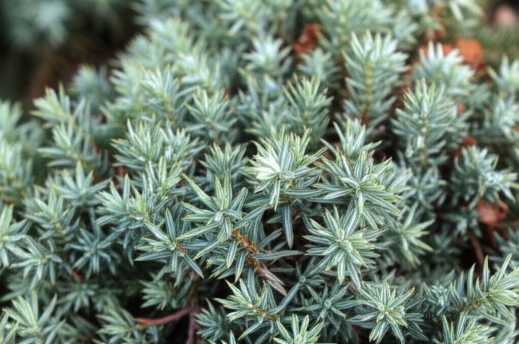 Generate a high-quality, relevant image prompt for an article about: Blue Star Juniper: Stunning Gen