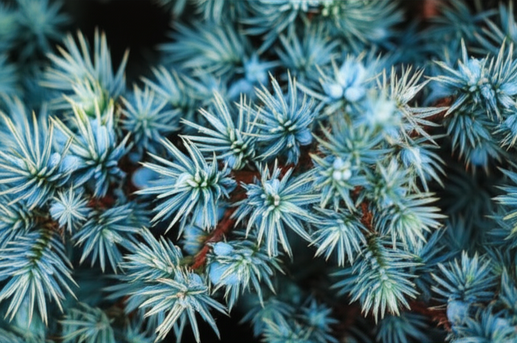 Generate a high-quality, relevant image prompt for an article about: Blue Star Juniper Foliage Chemi