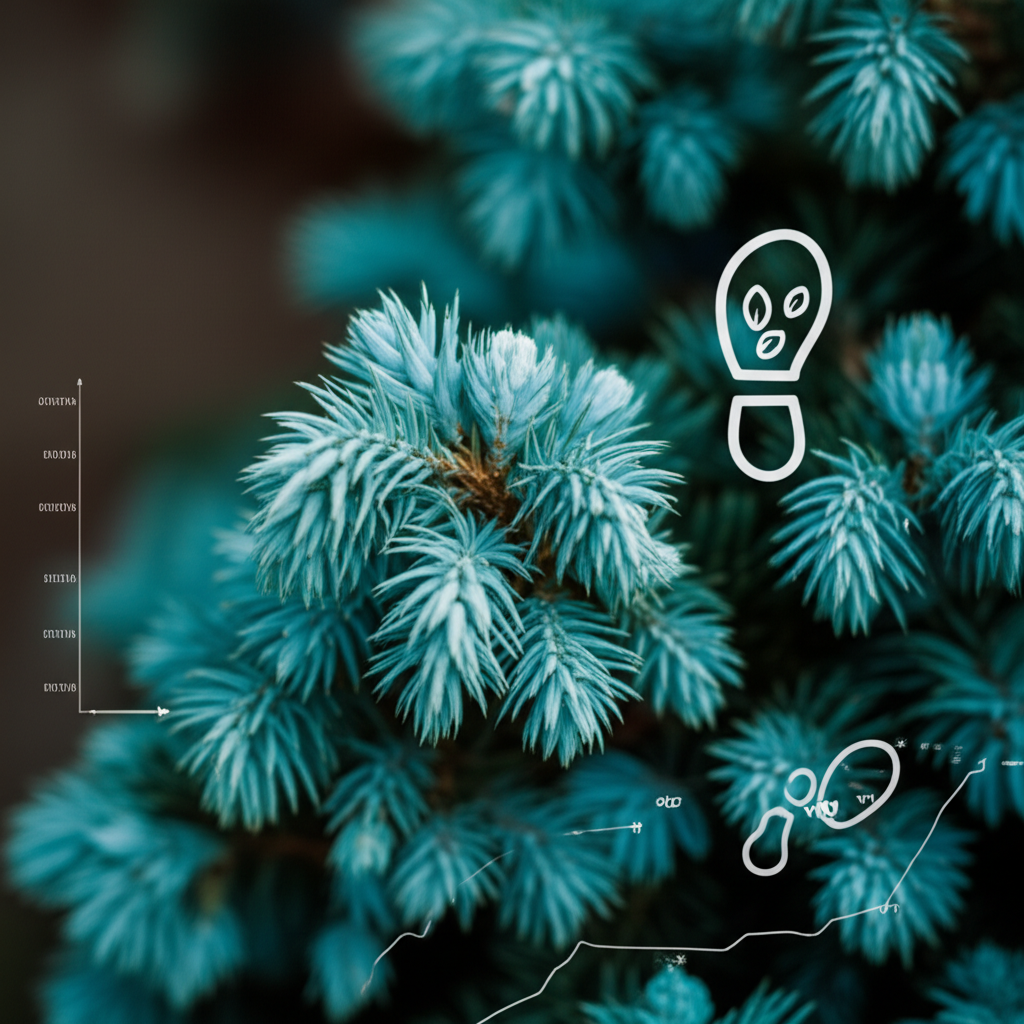 Generate a high-quality, relevant image prompt for an article about: Blue Star Juniper: Exclusive Ca