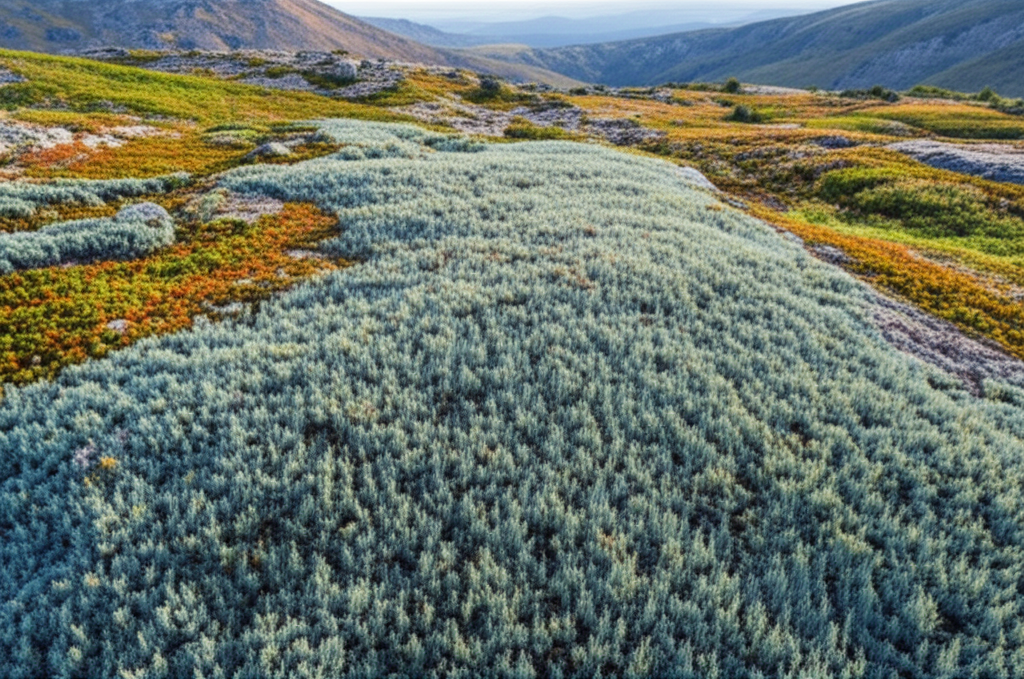 Generate a high-quality, relevant image prompt for an article about: Blue Star Juniper GIS Mapping: