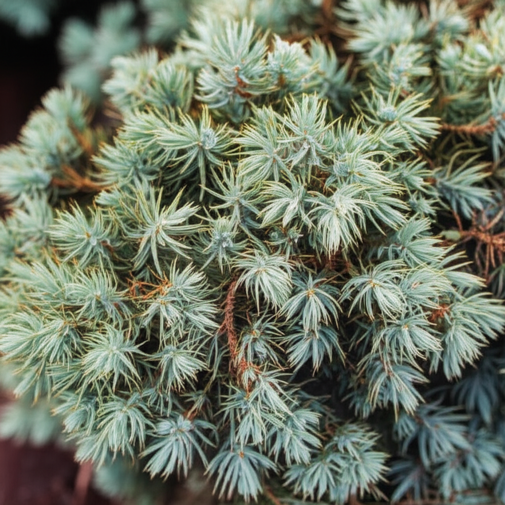 Generate a high-quality, relevant image prompt for an article about: Blue Star Juniper: Stunning Orn