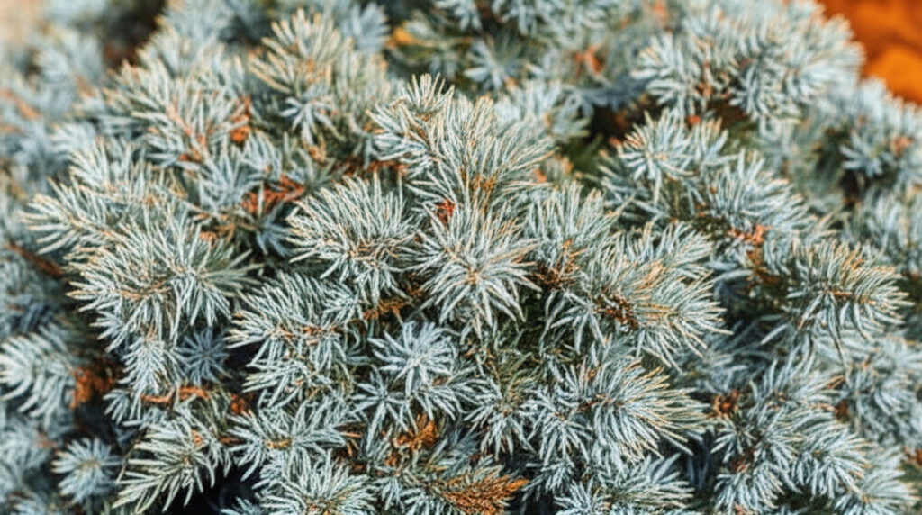 Generate a high-quality, relevant image prompt for an article about: Blue Star Juniper: Drought-Resi