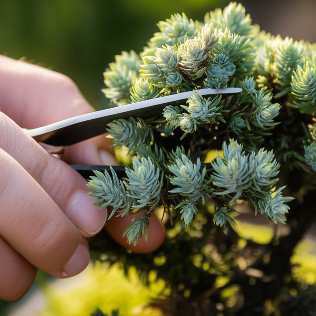 Generate a high-quality, relevant image prompt for an article about: Blue Star Juniper Training: Stu
