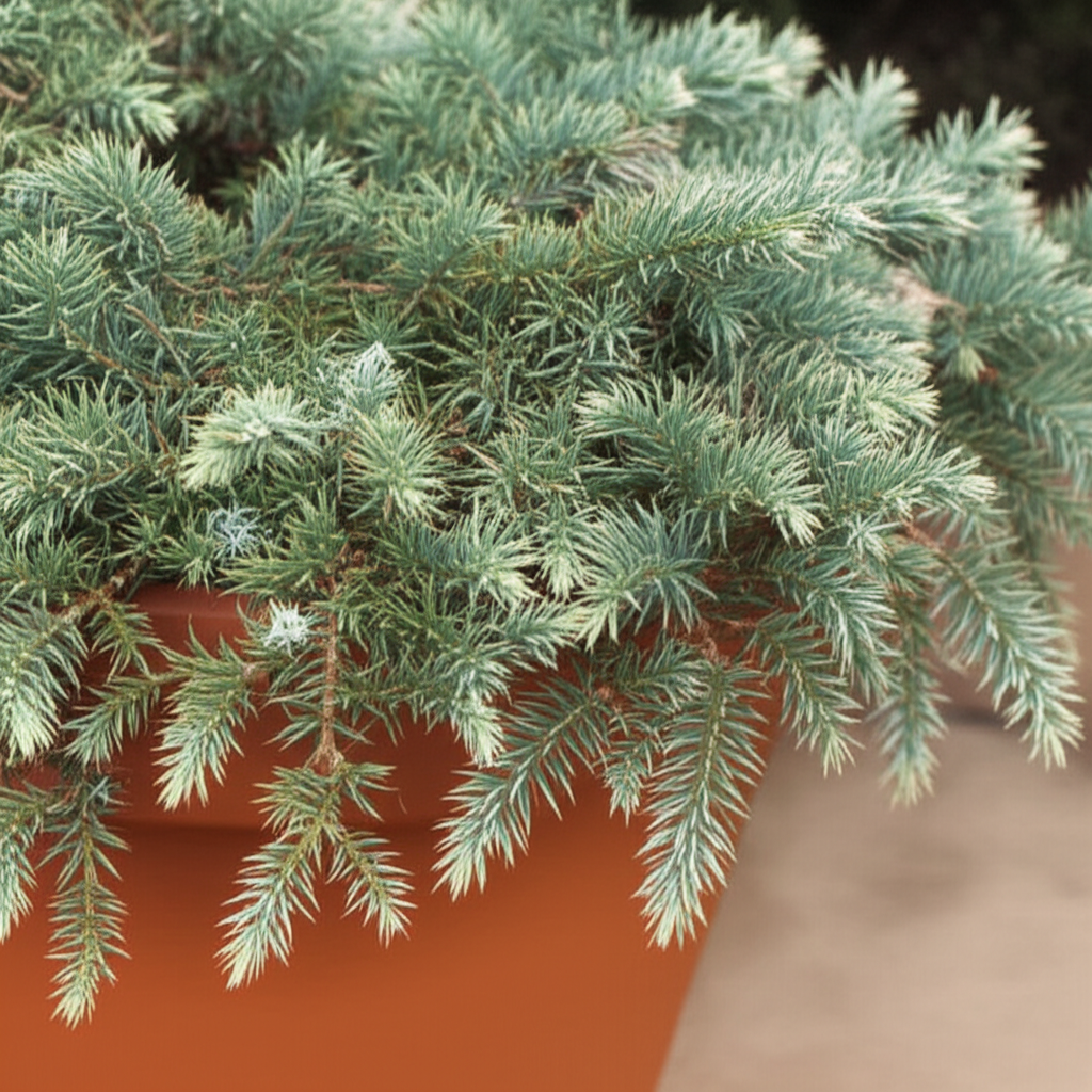Generate a high-quality, relevant image prompt for an article about: Blue Star Juniper: Effortless C