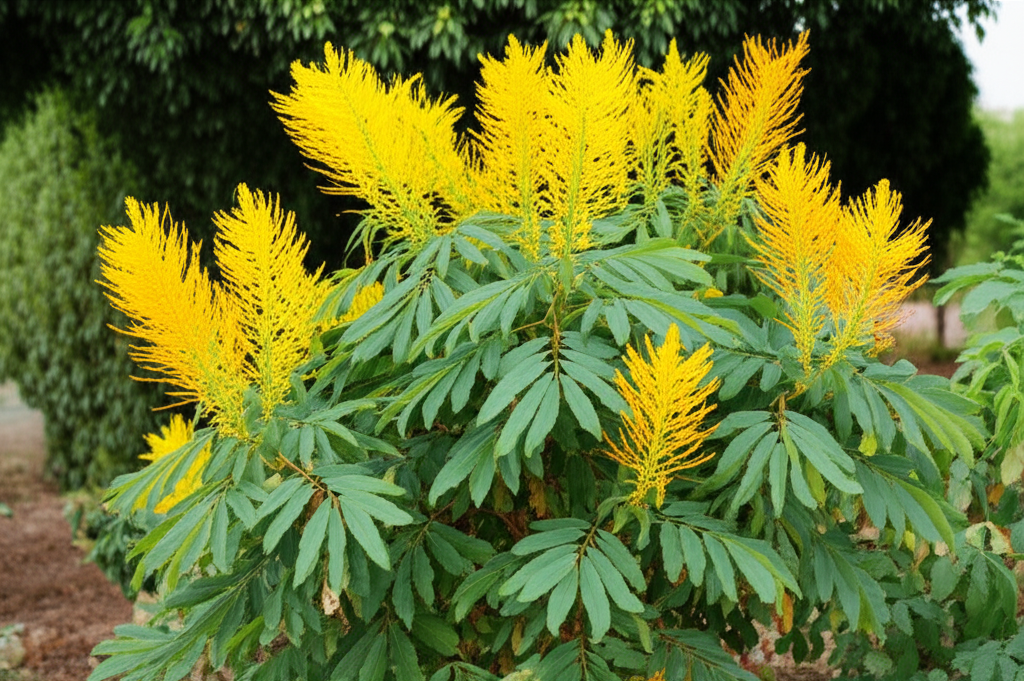 Generate a high-quality, relevant image prompt for an article about: Transplant Candle Bush: Easy Su