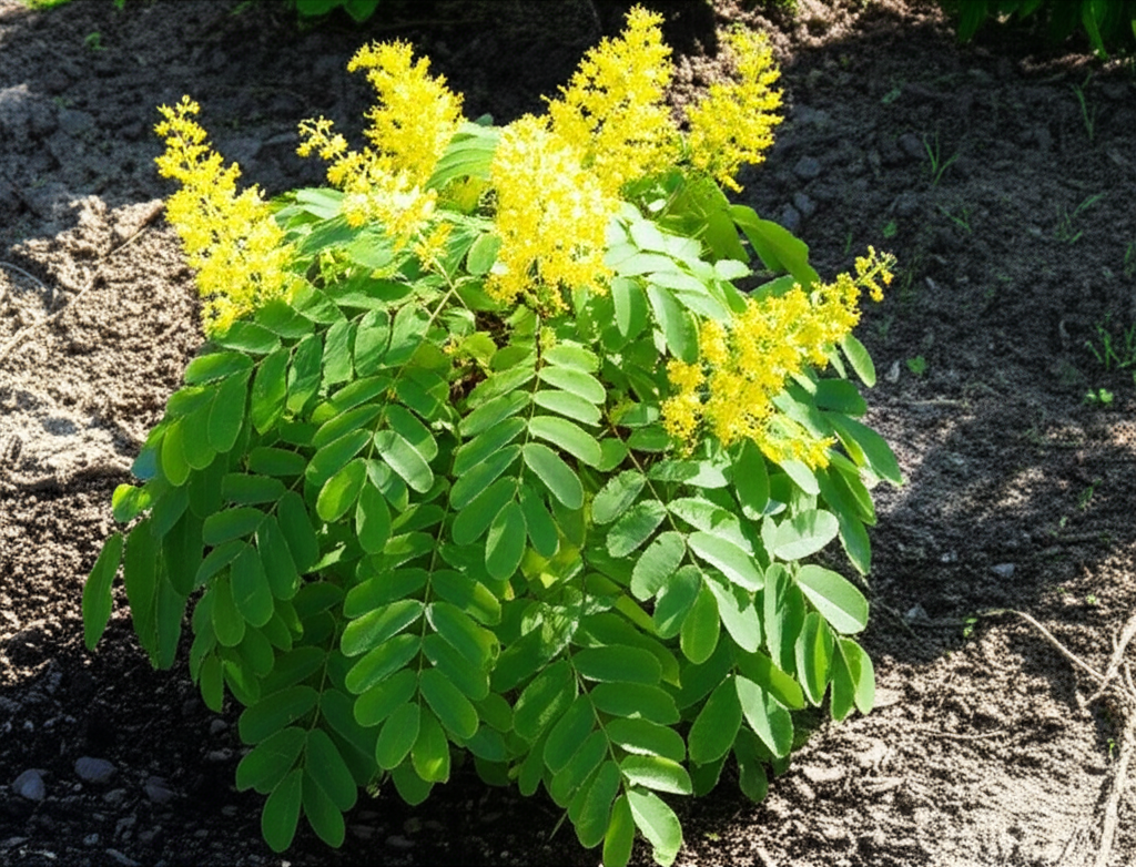 Generate a high-quality, relevant image prompt for an article about: Fertilize Candle Bush: Effortle
